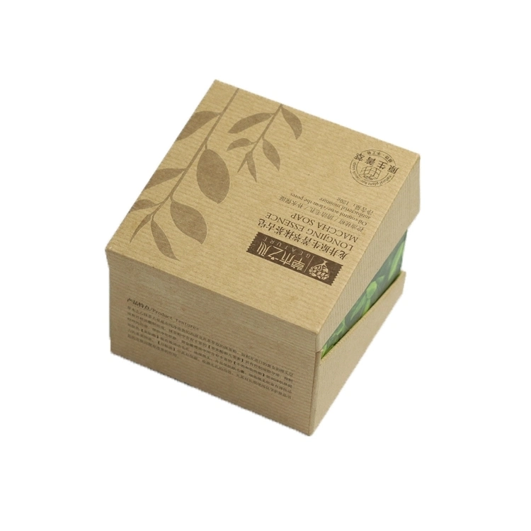 Eco-Friendly Recyclable Luxury Natural Carton Handmade Cardboard Soap Packaging Box