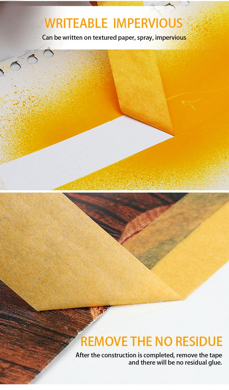 Easy Remove No Residue Waterproof Paper Japanese Printer Orange Washi Tape