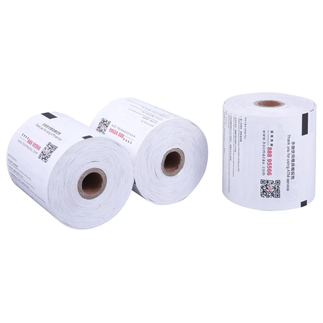 Unifon Not Waterproof Sealed Plastic and Carton Cashier Rolls Thermal Paper