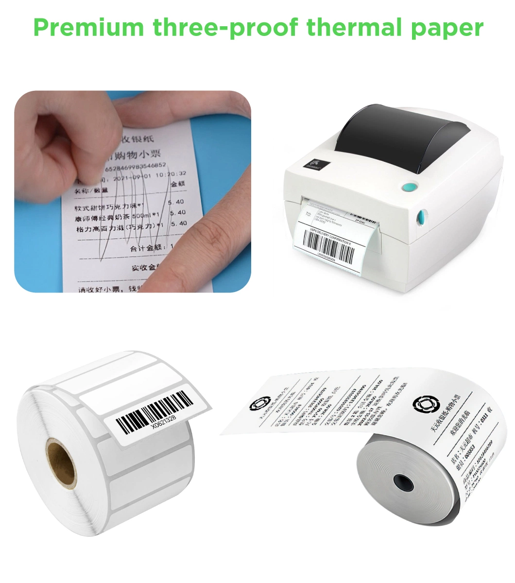 hot Shanghai strong adhesive Rightint Carton OEM blank jumbo roll flexography barcode label