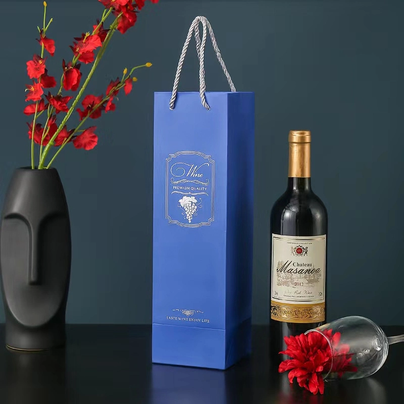 China Wholesale Portable Single Bottle Whisky Drinks Packaging Box Premium Red Wine Gift Boxes