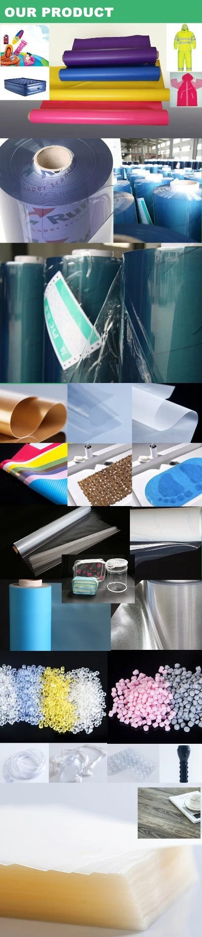 Wholesale Private Label Super Clear PVC Film Rolls