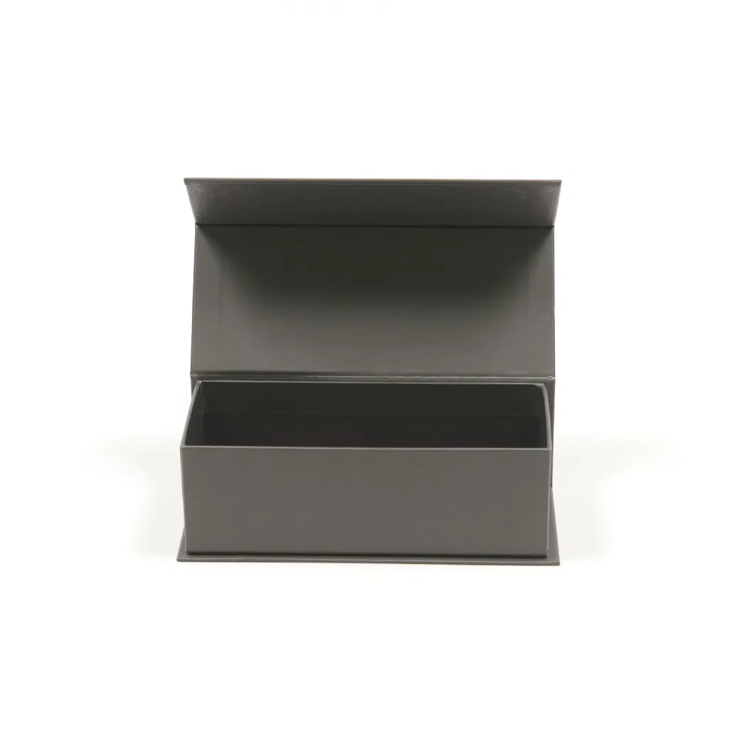 Custom Eco-Friendly Rigid Cardboard Gift Box Black Custom Printing Book Shape Magnetic Paper Packaging Box