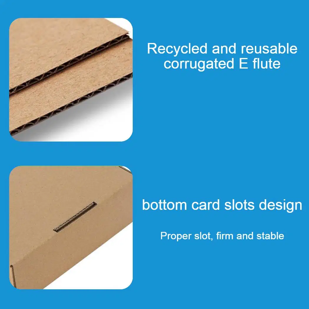 Recyclable Small Brown E-Commerce Thickened E Flute Corrugated Paper Mailing Box Packaging