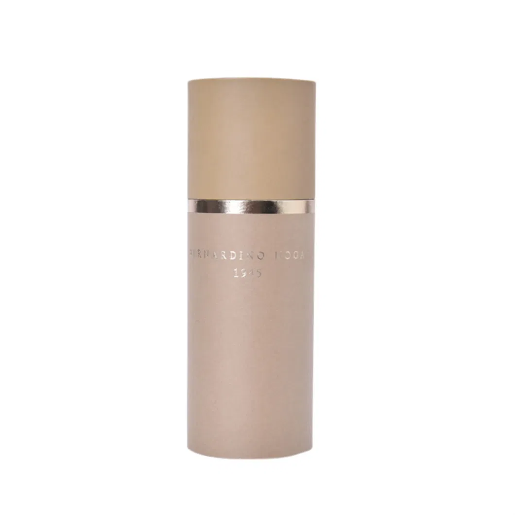 China Wholesale Custom Logo Printing Cylinder Perfume Tube Brown Kraft Paper Packaging Box