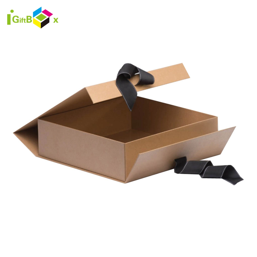 Deluxe Flip Top Cardboard Book-Shaped Box with Magnetic Closure