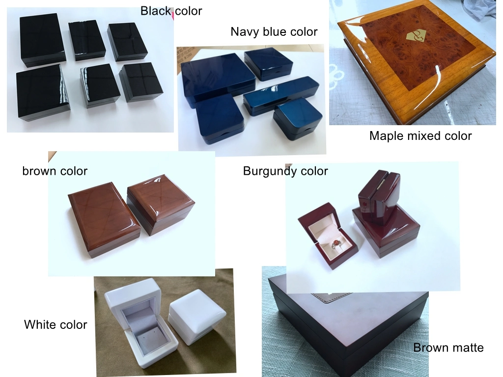 2022 New Personalized Wooden Jewelry Packaging Box Luxury Diamond Ring Gift Box with LED Light