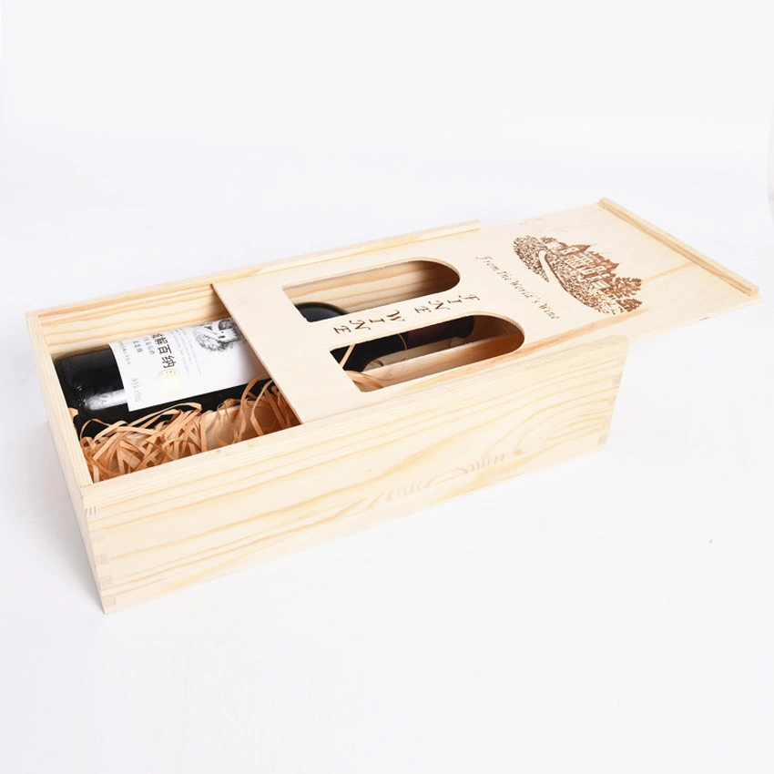 Two Bottle Wooden Wine Box 35X20X10cm