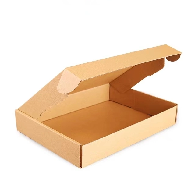 Recyclable Small Brown E-Commerce Thickened E Flute Corrugated Paper Mailing Box Packaging