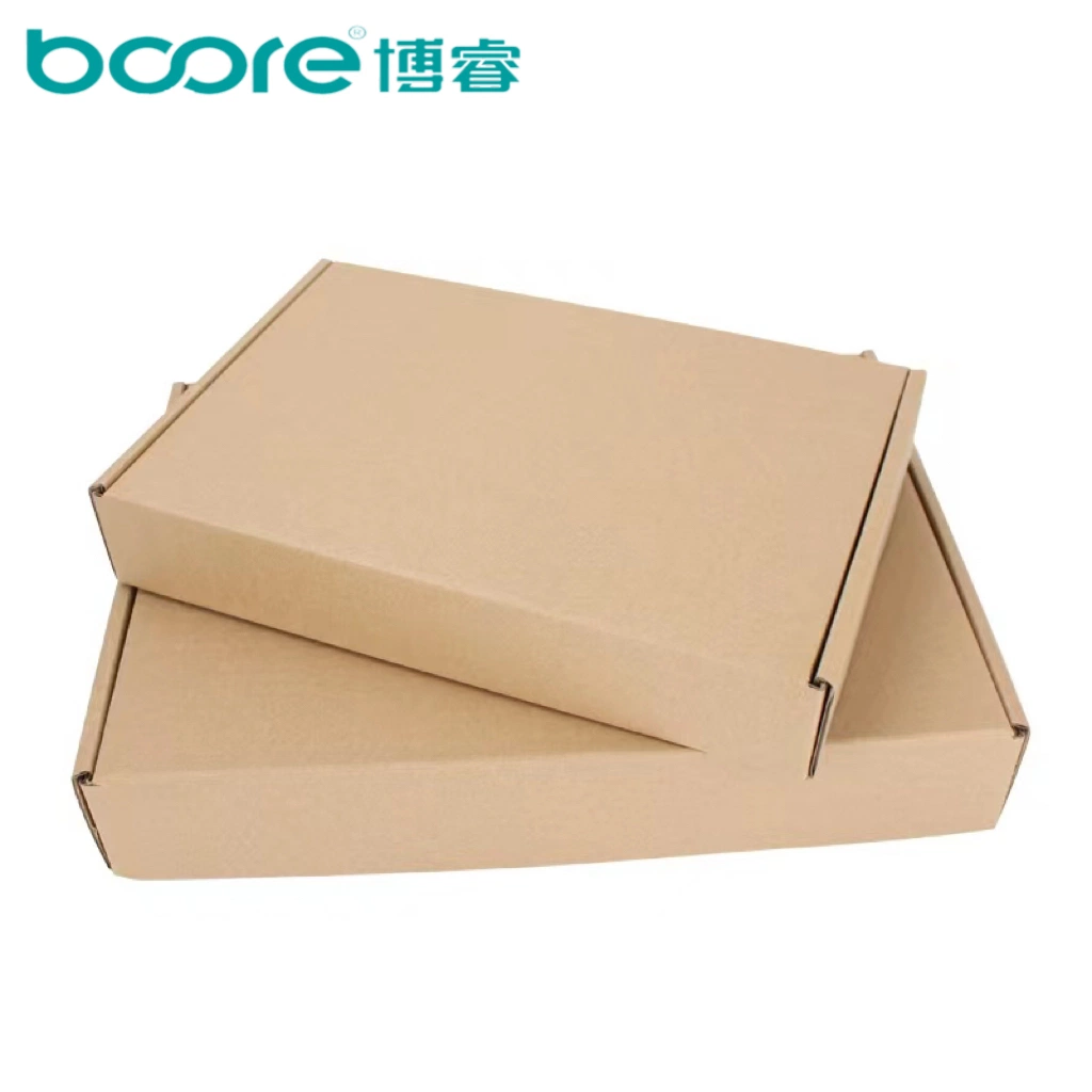 Recyclable Small Brown E-Commerce Thickened E Flute Corrugated Paper Mailing Box Packaging