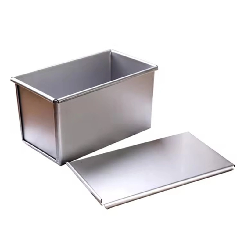 Bakey Baking Tray Commercial Bakeware 600g Non-Stick Coating Aluminum Loaf Pan Bread Cake Pan Toast Box Tray with Lid