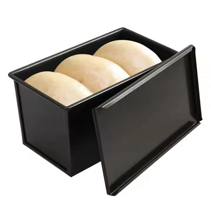 Bakey Baking Tray Commercial Bakeware 600g Non-Stick Coating Aluminum Loaf Pan Bread Cake Pan Toast Box Tray with Lid