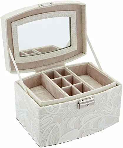 2022 New Large-Capacity Portable Leather Jewelry Storage Box