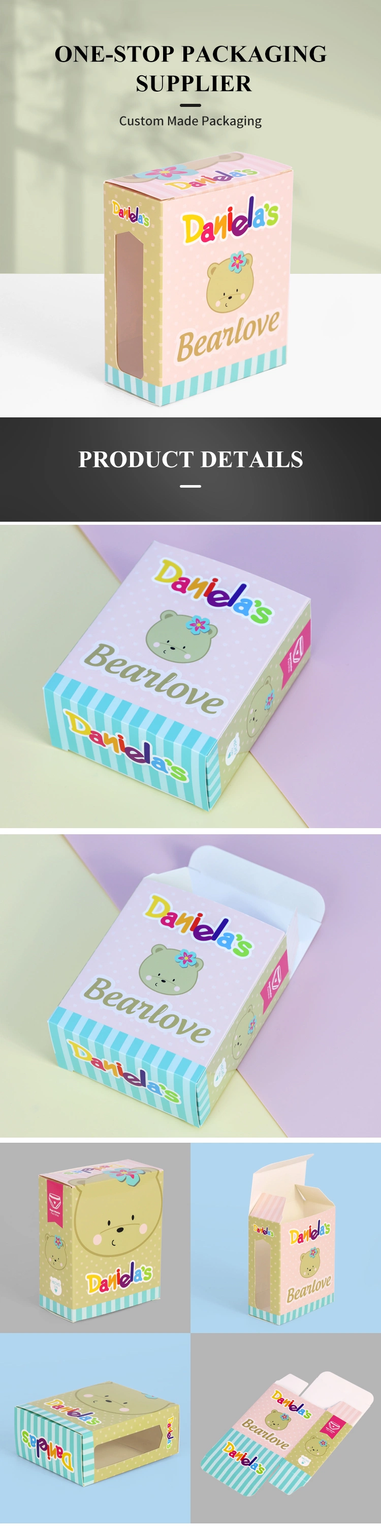 Firstsail Eco Friendly Custom Packaging Boxes Design Hexagon Shape Facial Tissue Disposable Car Napkin Towel Flat Foldable Paper Card Box