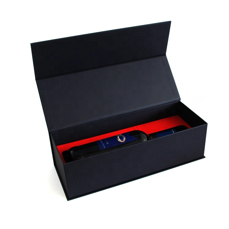 Luxury Single Glass Wine Accessories Gift Set Packaging Cardboard Gift Box with Foam Insert