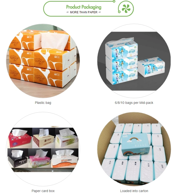 Wholesale High Quality Eco Friendly Luxury Branded Custom Cute Baby Face Facial Tissue Paper with Logo