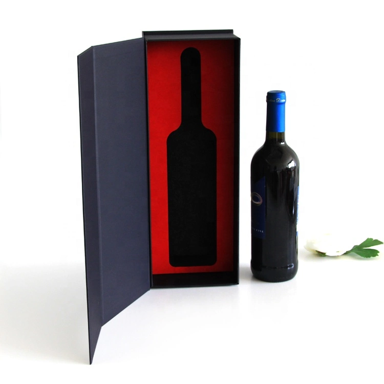 Luxury Single Glass Wine Accessories Gift Set Packaging Cardboard Gift Box with Foam Insert