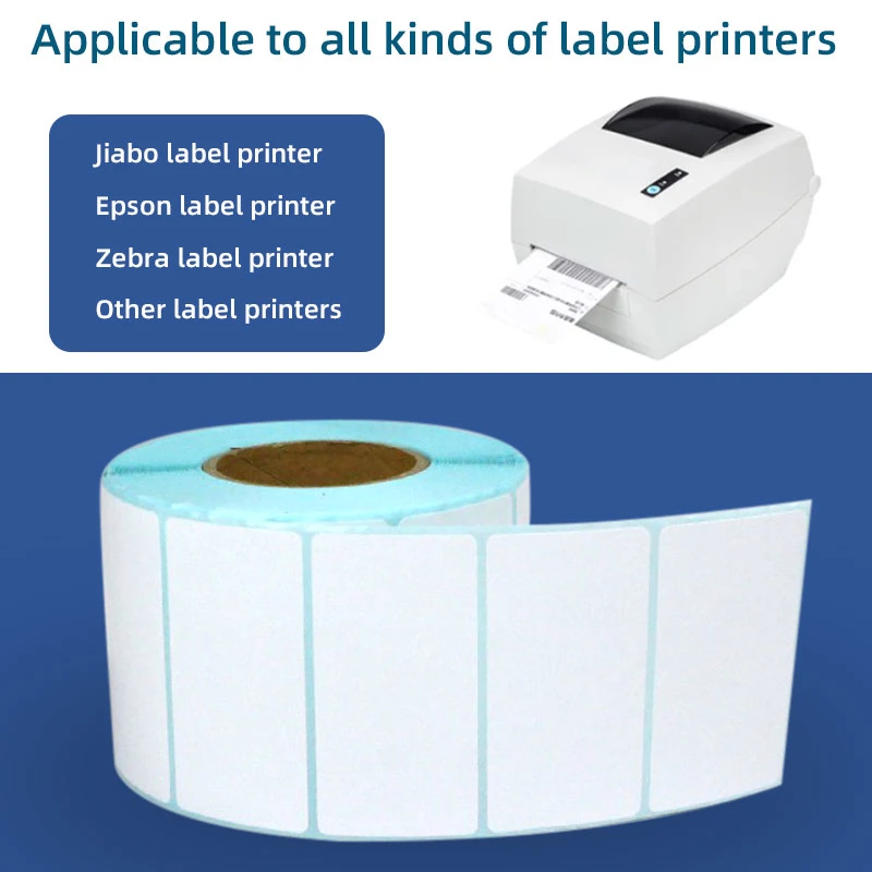 White Label Products Integrated Label Shipping Label 2.25 X 1.25 Thermal Printer Waterproof Sticker Paper Roll