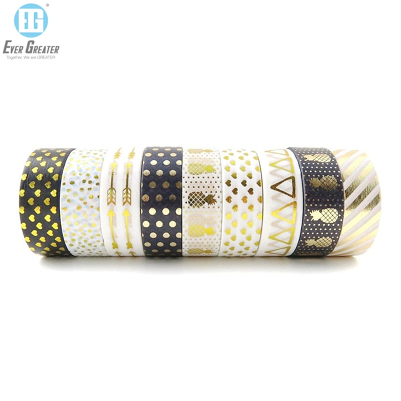 Acrylic Washi Tape Waterproof Paper Adhesive Tape Packed Washi Paper Tape