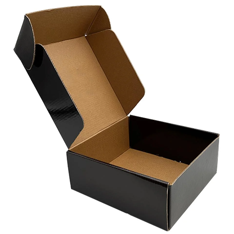 Eco Personalized Plant Luxury Shipping Boxes Small Large Folding Airplane Box Black Mailer Packaging Boxes for Small Business