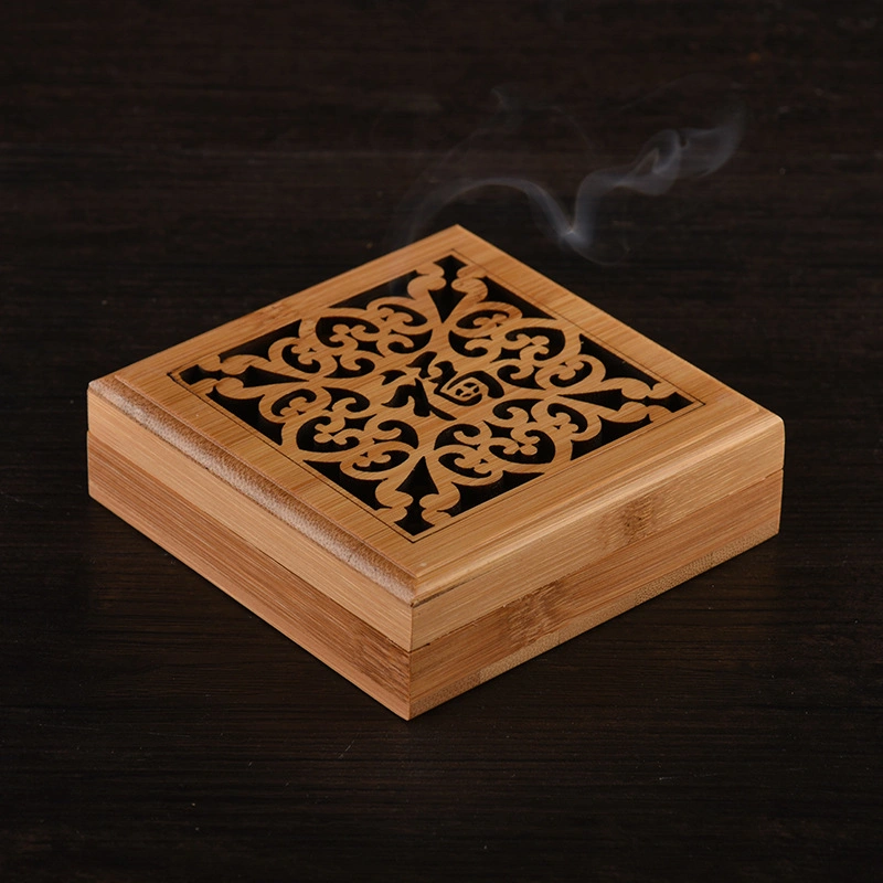 Custom Engraved High Quality Home Office Handmade Joss Stick Box Incense Burner