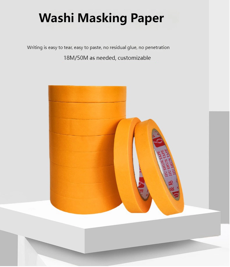 Custom Wholesale Adhesive Masking Tape Car Painting Washi Tape for Automotive Painting