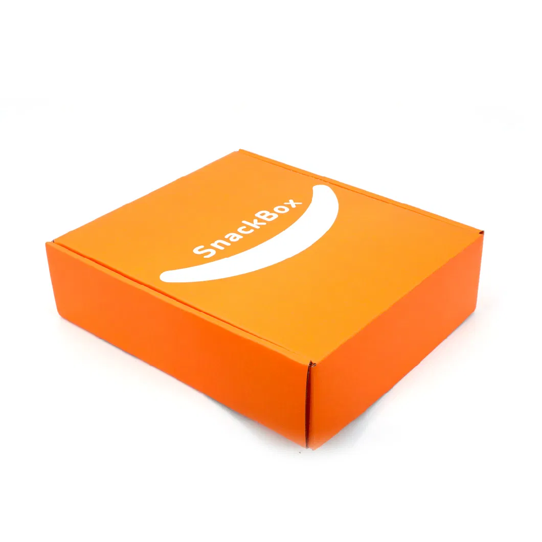 Shipping Boxes for Small Business Orange Harder Corrugated Cardboard Mailer Boxes for Snacks, Fast Food Shipping, Packaging, Christmas Gifts