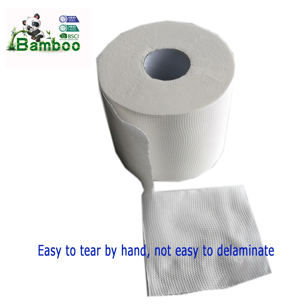 Wholesale Eco-Friendly Biodegradable 2/3/4ply Bamboo Toilet Tissue /Regenerated Toilet Paper