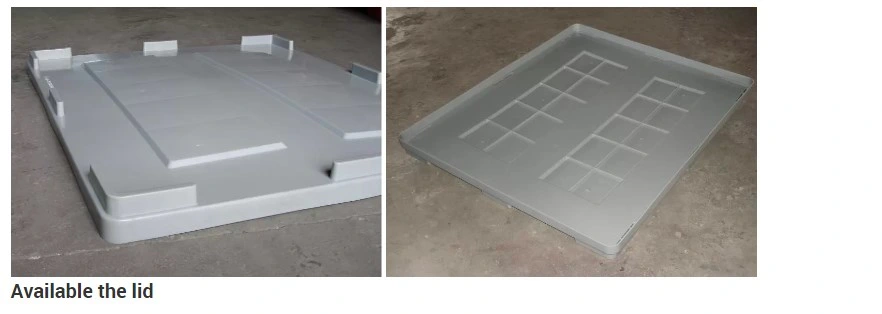 1200-1000-810 Heavy Duty Folding and Moving Packing Plastic Fruit Storage Plastic Pallet Container Box