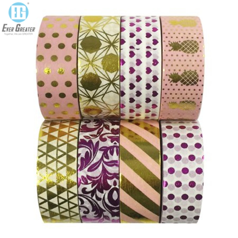 Wholesale Various Colorful Fantastic Design Bright Shiny Star Adhesive Washi Paper Tape