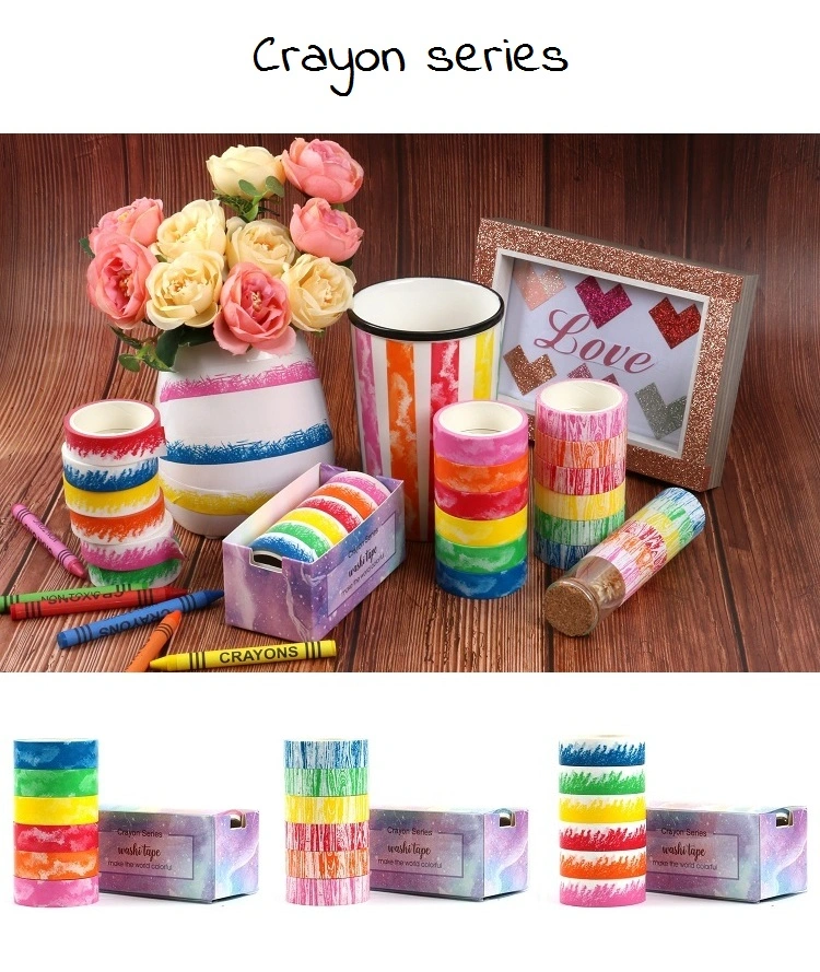 Custom Printed Decoration Wholesale Stationery Washi Paper Tape for Sale