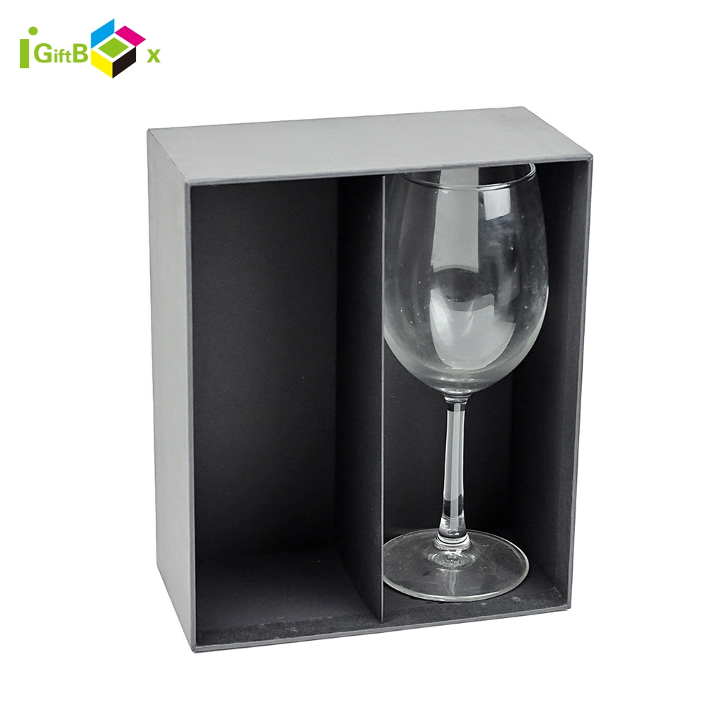 Custom Two Bottles of Wine Glass Cardboard Packaging Gift Box