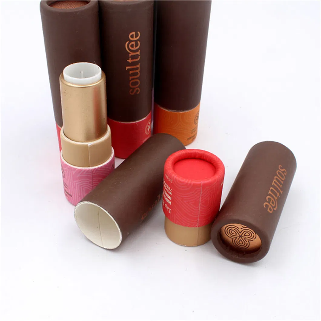 Hot Sale Small Round Wholesale Cylinder Box Custom Lipstick Cylinder Paper Cosmetics Paper Tube Incense Cylinder Box