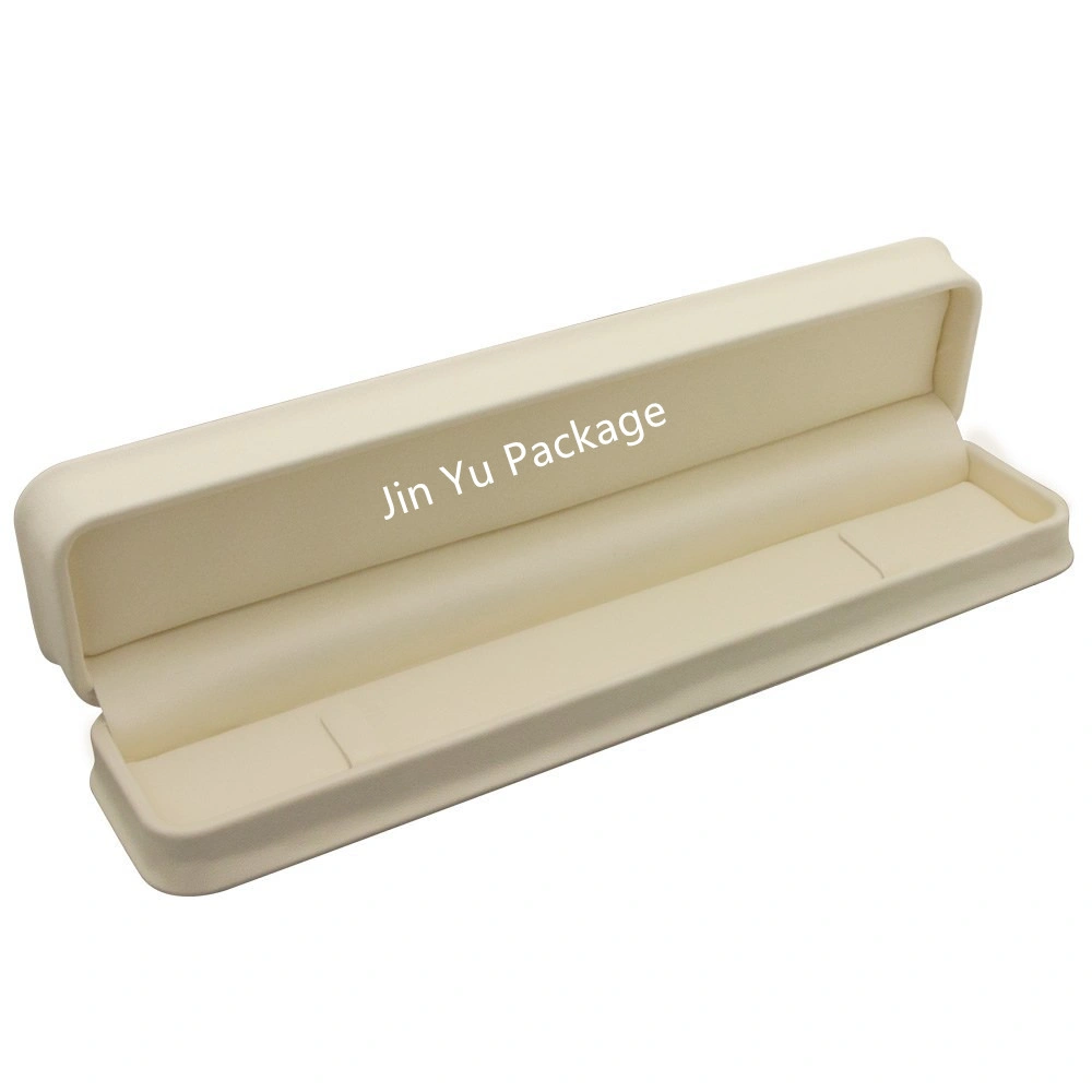 Cream PU Leather Plastic Bracelet Jewelry Gift Packaging Box Wholesale