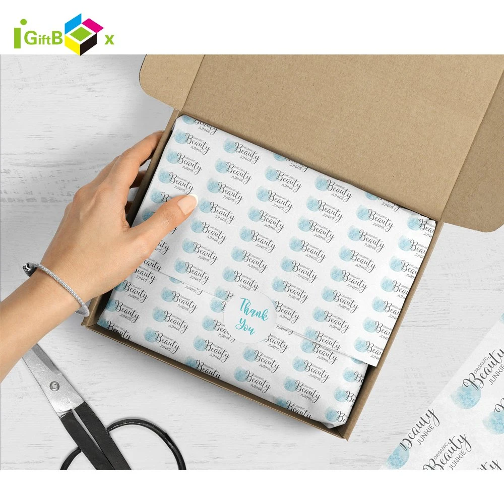 Printed Logo Custom Clothing Clothes Tissue Paper Wrapping for Packaging