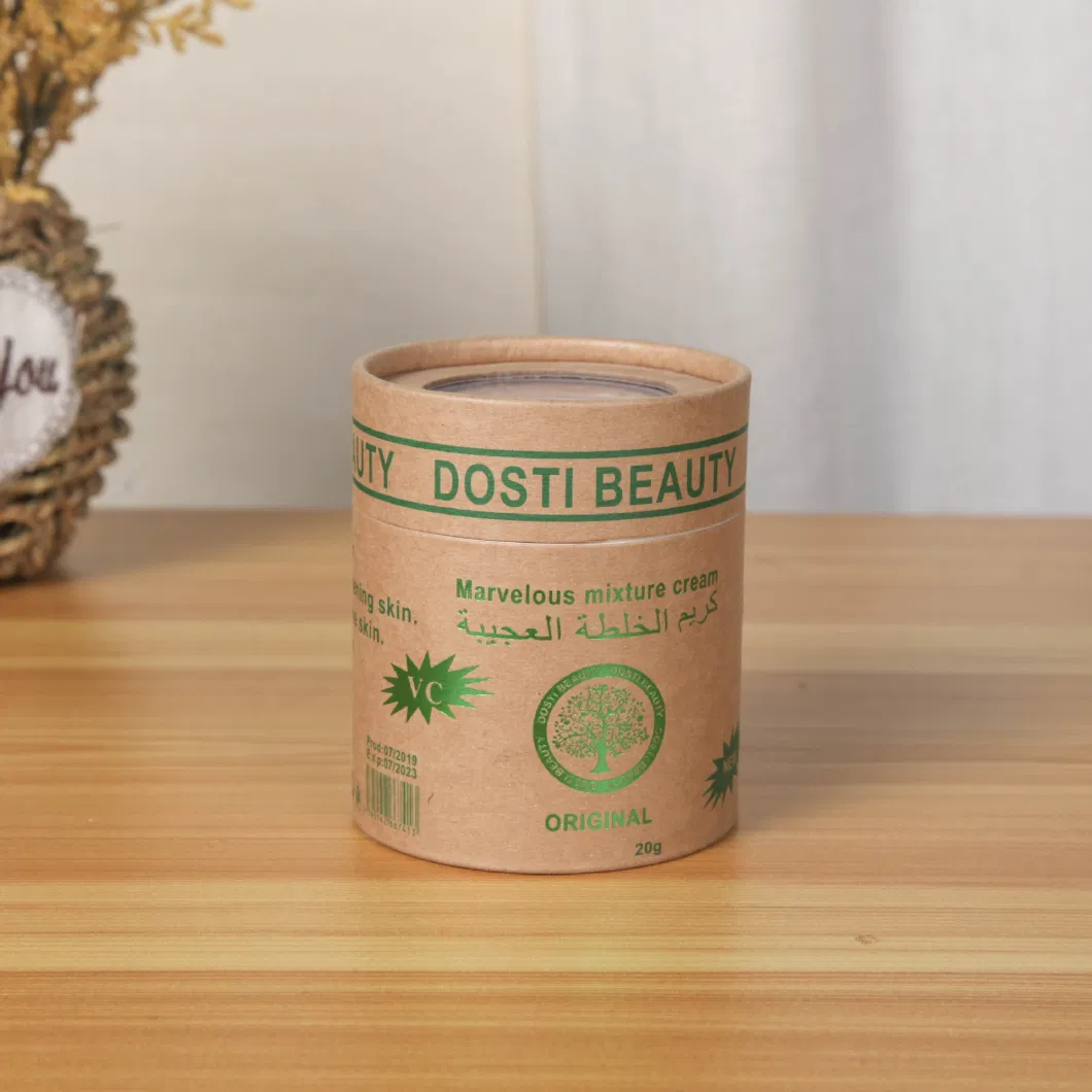 Brown Kraft Paper Cylindrical Boxes Customized Small Black Printed Paper Tube Packaging