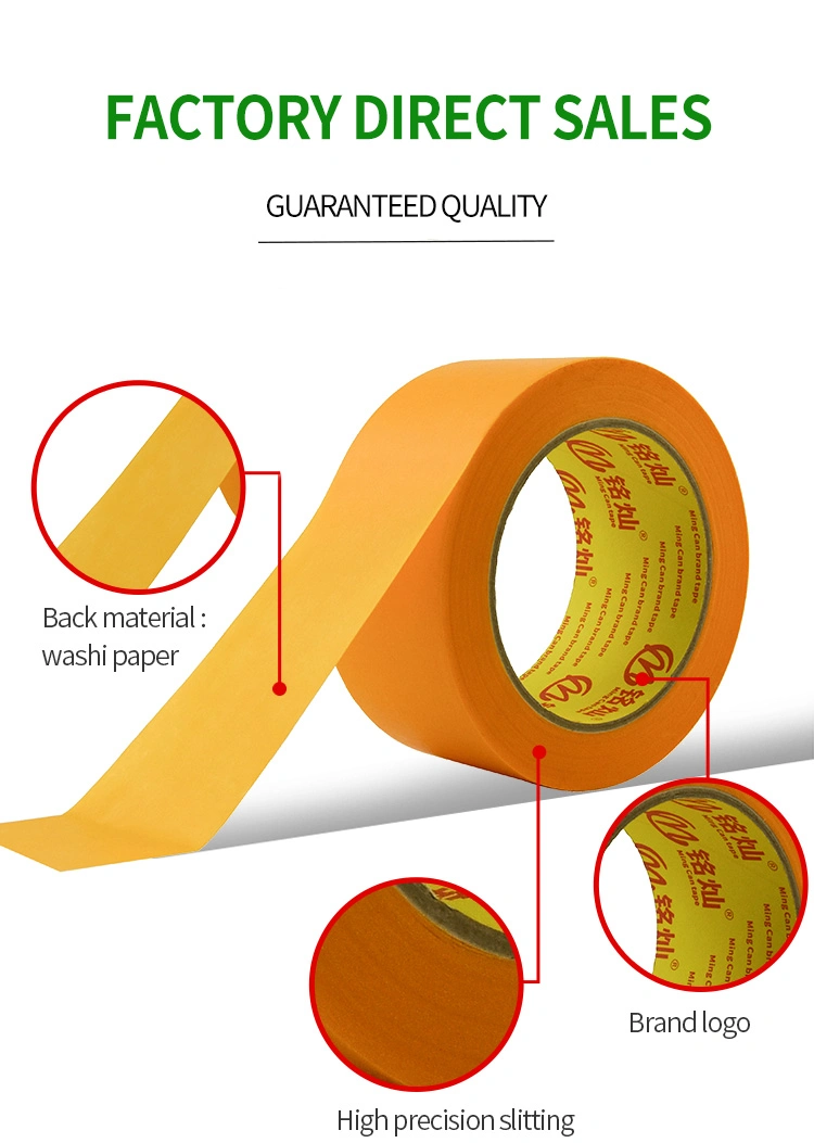 Manufacturers Wholesale Price Strong Rubber Glue High Quality Self Custom Decorative Painters Masking Paper Tape