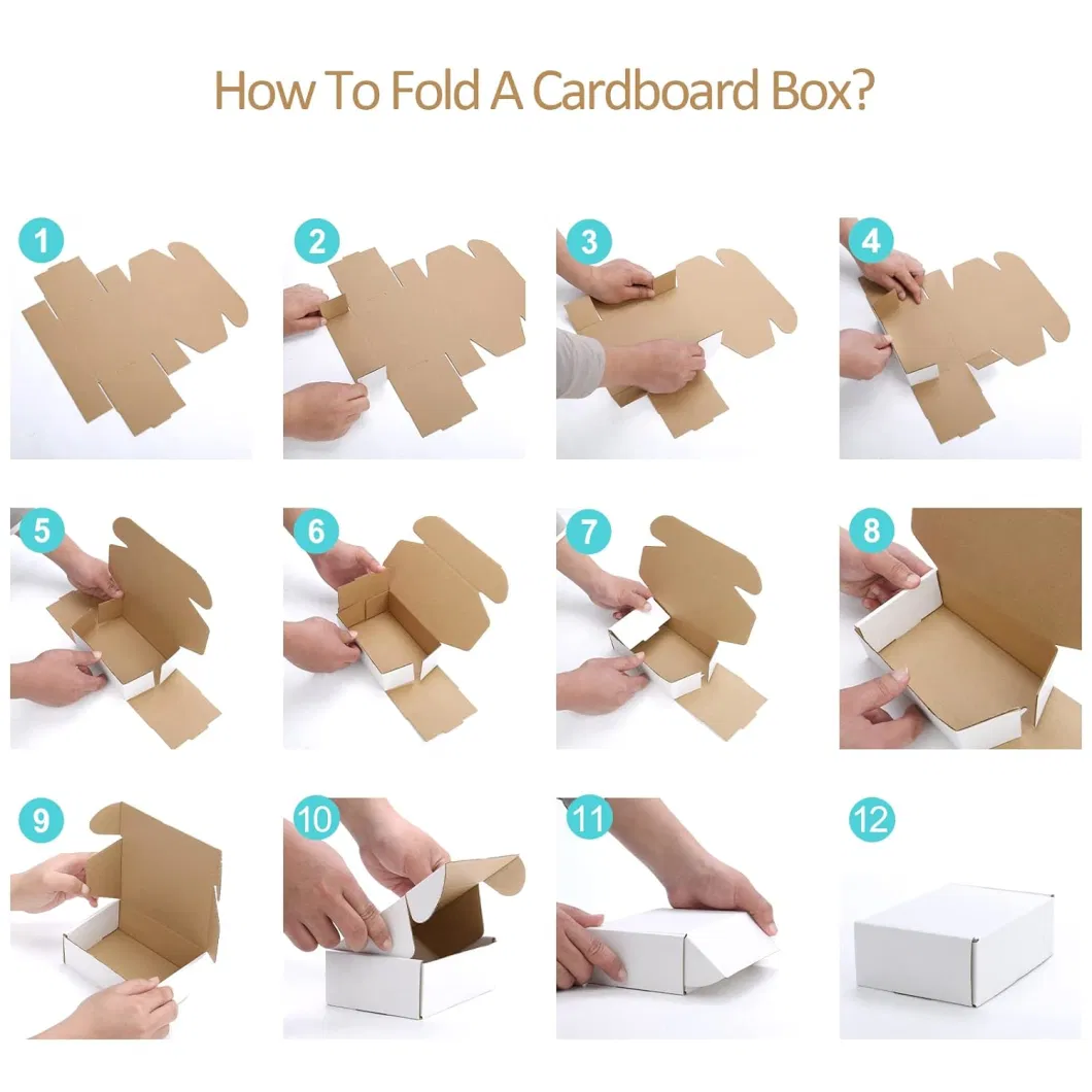 White Cardboard Box Corrugated Mailers for Small Business Mailing Packaging