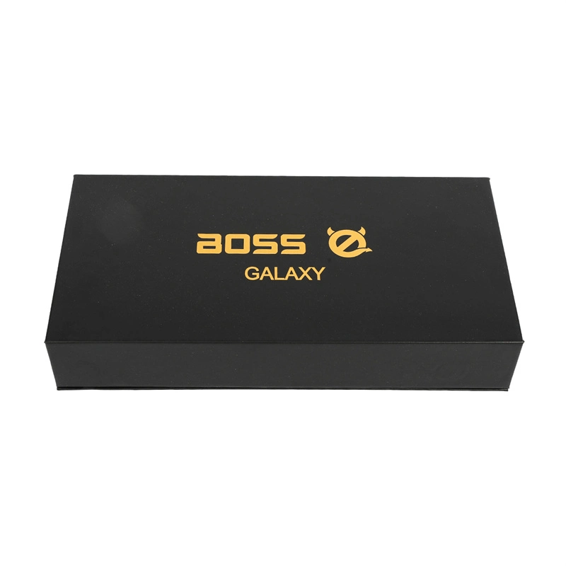 Custom Black Rigid Paper Book Style Promoption Folding Gift Magnetic Packaging Box with Your Own Logo