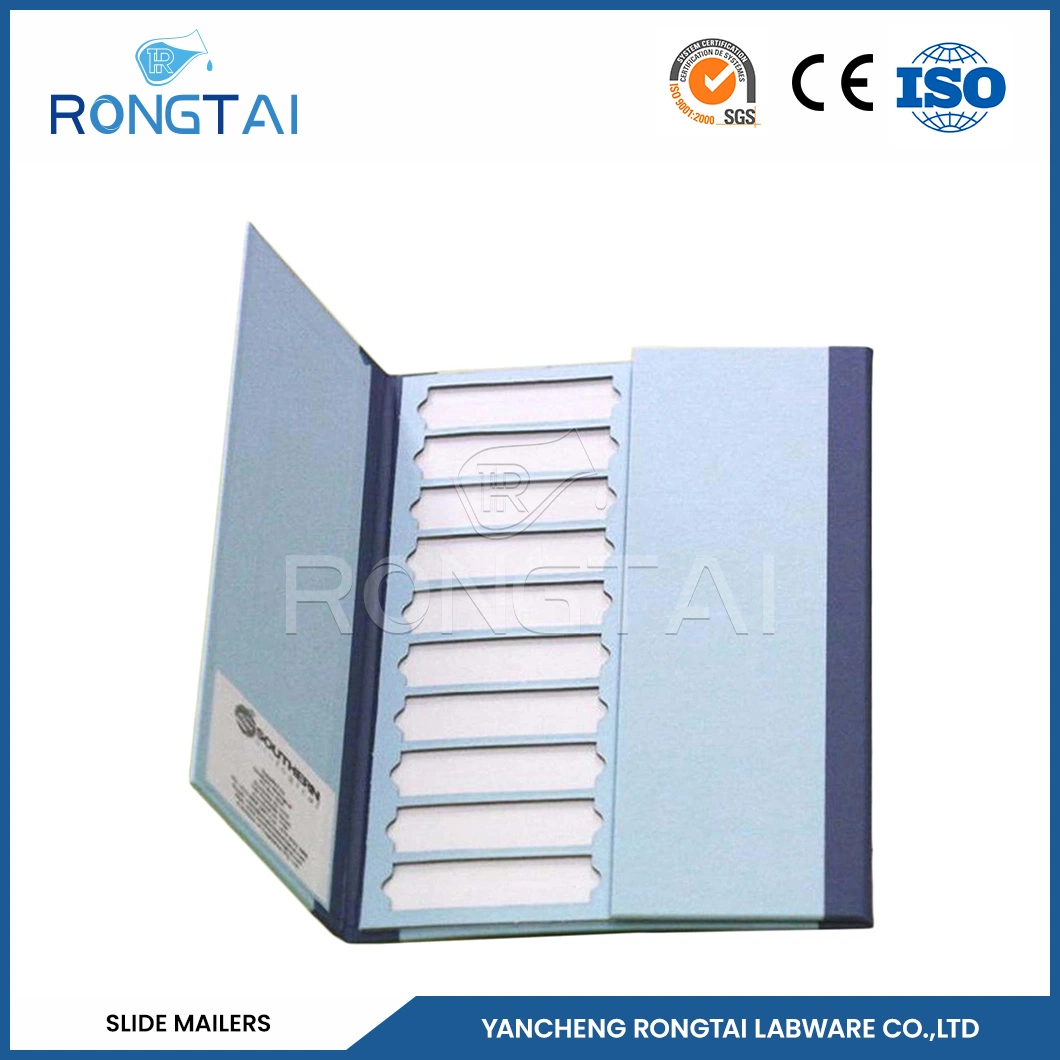 Rongtai Double Slide Mailer Manufacturers Cardboard Microscope Slide Mailers China Lab PP Material Plastic Mailers