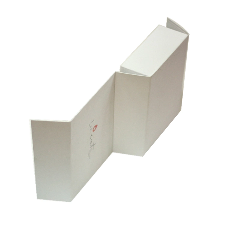 Custom Printing White Flip Top Foldable Boxes with Magnetic Closure Rigid Paper Folding Gift Box