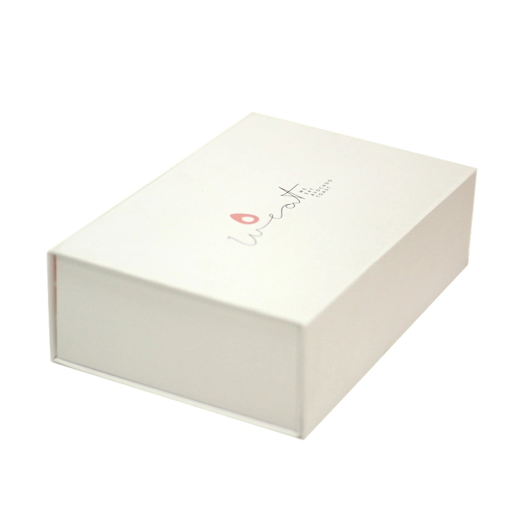 Custom Printing White Flip Top Foldable Boxes with Magnetic Closure Rigid Paper Folding Gift Box