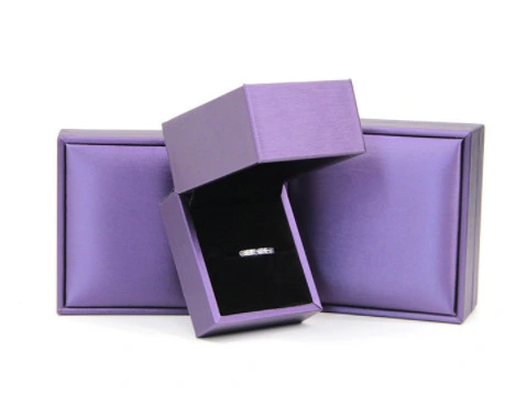 Premium Purple PU Leather Gift Jewelry Box for Earrings Necklace Bracelet Packaging Low Price Good Quality Can Be Wholesale