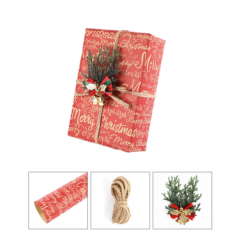 Custom Printed New Design Paper Gift Box Wrapping Paper Roll Recyclable Clothing T-Shirt Flower Packaging Paper