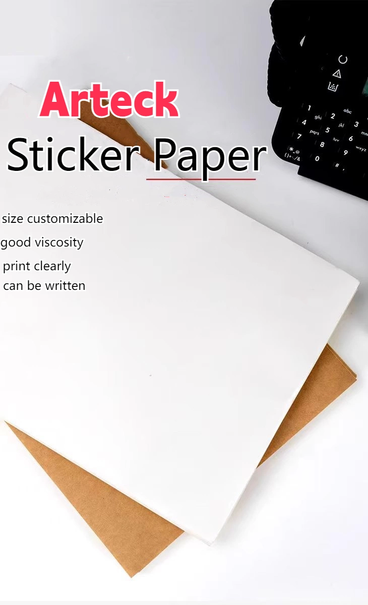 Blank White Sticker Paper Water-Proof Oil-Proof Scratch-Proof Strong Self-Adhesive Sticker for Labels