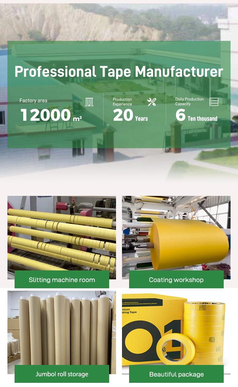 Wholesale Manufacturers Automotive Jumbo Roll Painting Labeling Packing Washi Masking Tape