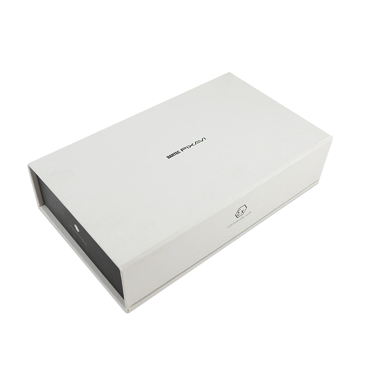 Flip Top with White Cardboard Magnetic Closure Gift Box for Mobile Phone Packaging