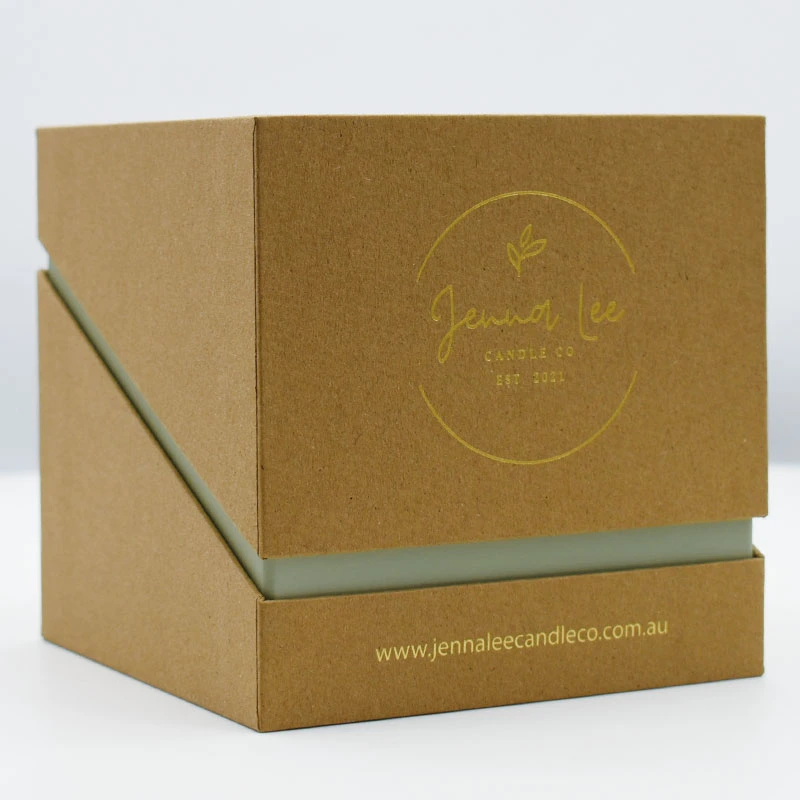 Folding Book Style Candle Jar Shipping Gift Box Packaging Soy Candle Box