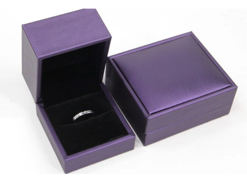 Premium Purple PU Leather Gift Jewelry Box for Earrings Necklace Bracelet Packaging Low Price Good Quality Can Be Wholesale