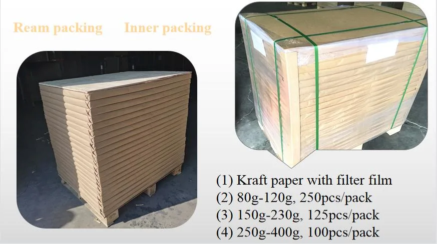 Good Stiffness 300GSM Wood Pulp Uncoated Black Chipboard Kraft Paper